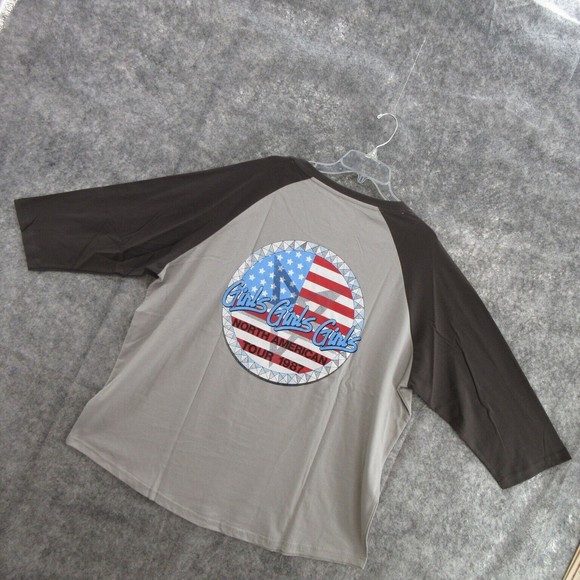 Motley Crue Mens T-Shirt Size XXL Tour '87 Raglan Tee Licensed Cotton Blend New - Picture 15 of 15